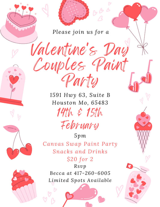 Valentine's Day Couples Paint Party
